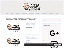 Tablet Screenshot of mattforney.com